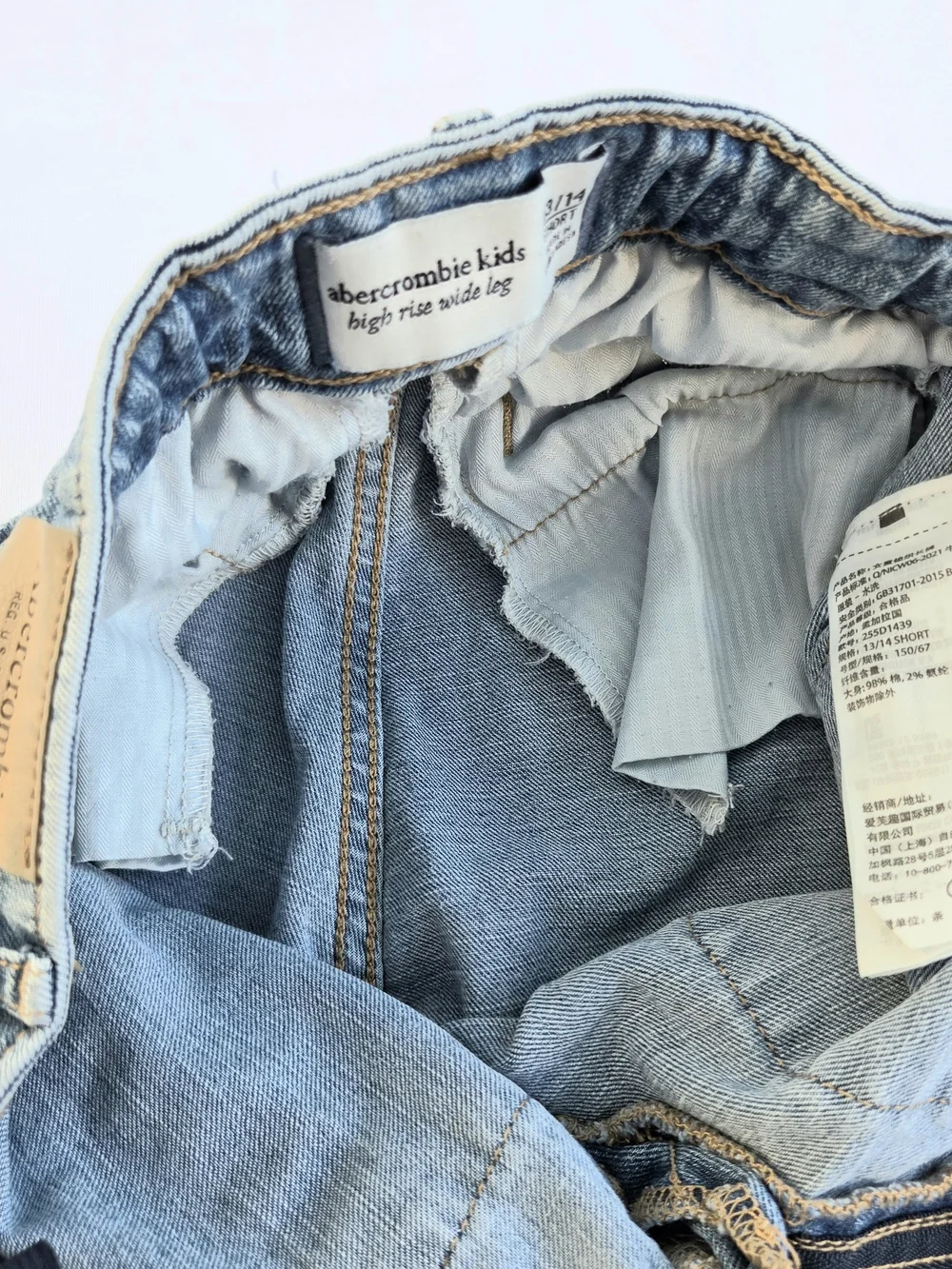 abercrombie kids Light Wash Straight-Leg Girls' Jeans